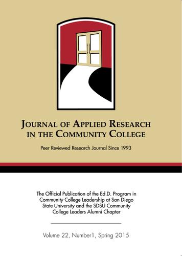 A Spring 2015 Journal of Applied Research in the Community College